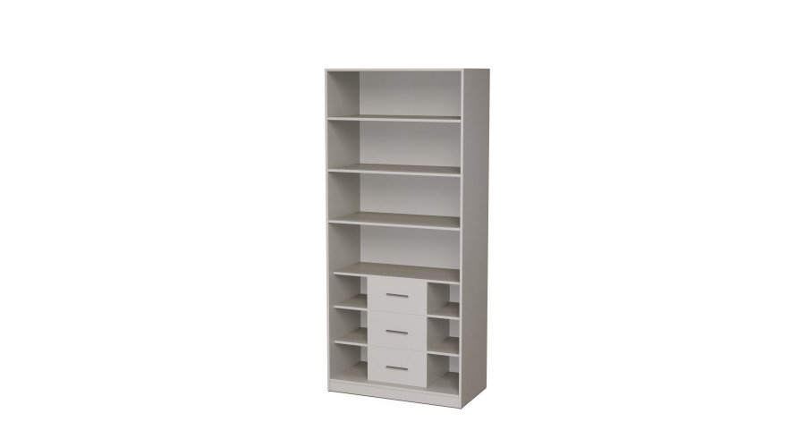 Modular wardrobe 100x225 cm with drawers and shelves – MAX Premium "H" - Image 2