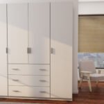 Wardrobe 200/220 - hanging rail, internal shelves, external drawers