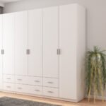 Wardrobe 240/220 - clothes rack, shelves, external drawers