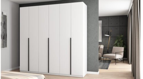 Wardrobe 240/240 – clothes hangers, internal shelves, external drawers