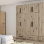 Wardrobe 260/240 - clothes hangers, internal shelves, external drawers