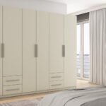 Wardrobe 280/220 - clothes rack, internal shelves, spacious external drawers