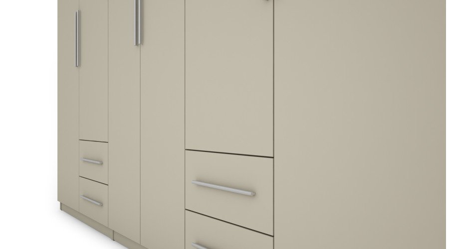 Wardrobe 280/220 - clothes rack, internal shelves, spacious external drawers - Image 4