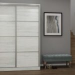 Wardrobe 2D/150 - seven shelves, hanging rail