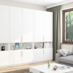 Wardrobe 330/230 - clothes rack, internal shelves, spacious internal drawers, niches with shelves