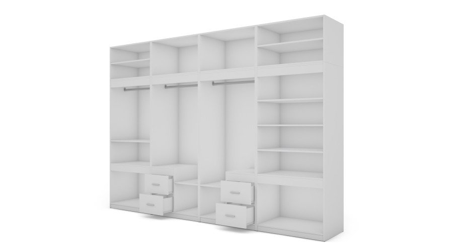Wardrobe 340/240 - clothes hangers, internal shelves, spacious external drawers - Image 2