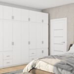 Wardrobe 340/240 - clothes hangers, internal shelves, spacious external drawers