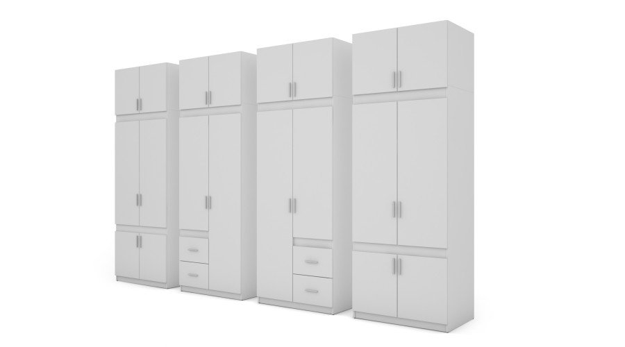 Wardrobe 340/240 - clothes hangers, internal shelves, spacious external drawers - Image 3