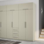 Wardrobe 360/220 - clothes hangers, internal shelves, external drawers, cabinets, mirror