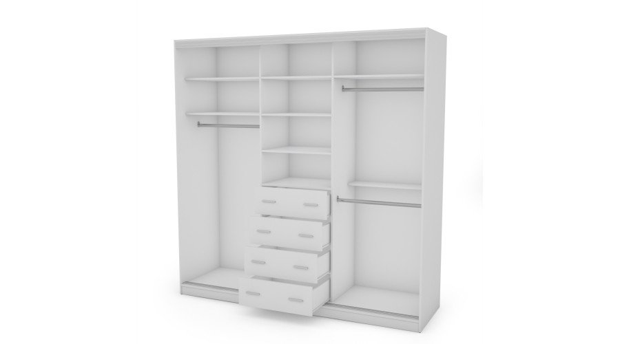 Wardrobe 3D/240 - shelves, drawers, hangers - Image 2