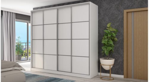 Wardrobe 4D/260 – trouser hanger, pantograph, drawers, shelves