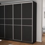 Wardrobe 4D/276 - hanging rails, pull-out shelves, drawers, many shelves