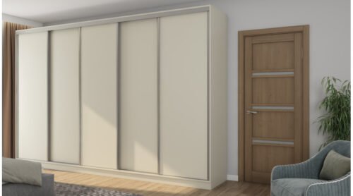 Wardrobe 5D/380 – hanger bars, pantograph, trouser, tie and belt hanger, drawers, many shelves