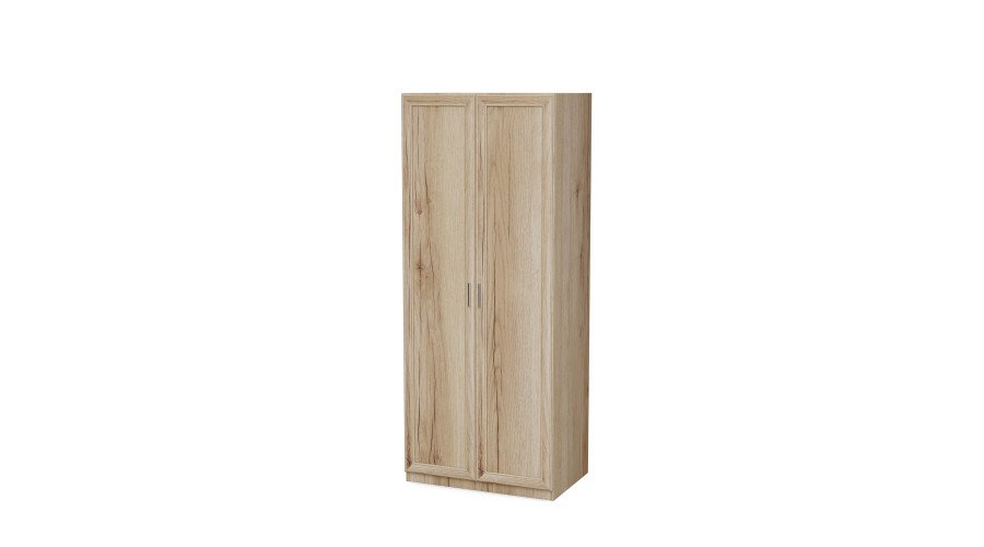 Wardrobe 90 with shelves and clothes hanger