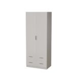 Modular wardrobe 90x225 cm with hanger, drawers and shelves – MAX Premium "K"