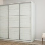 Sliding wardrobe 3D/220 - hangers, baskets, shelves, drawers