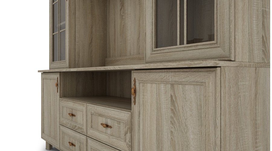 TV cabinet with space for a 200 cm TV, Sonoma Jasna – SIGNAL - Image 3