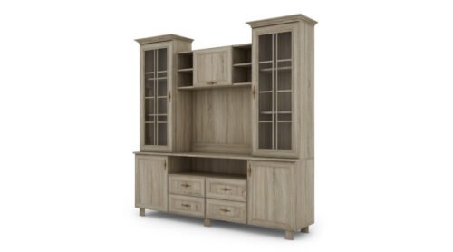 TV cabinet with space for a 200 cm TV, Sonoma Jasna – SIGNAL