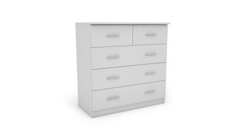 Tall chest of drawers with 5 drawers, 90 cm, Biel – MARSYLIA