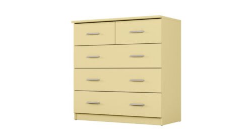 Tall chest of drawers with 5 drawers, 90 cm, Wanilia – MARSYLIA