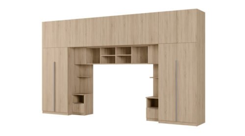 Modern bedroom furniture with wardrobe and Tip-On system – Jula