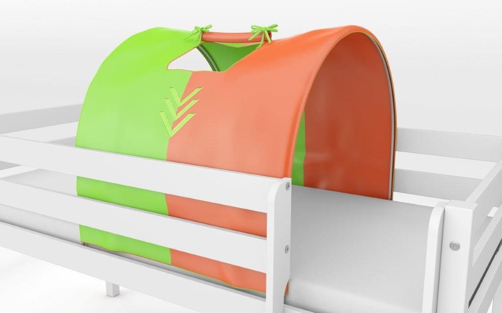 INDIANIN bunk bed with tunnel small