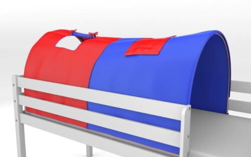 Blue and red tunnel bunk bed, large