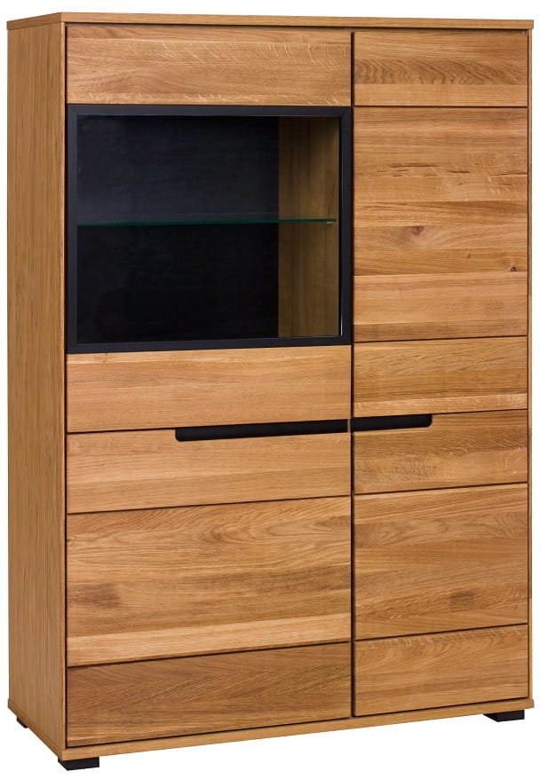 LOLA oak chest of drawers, tall