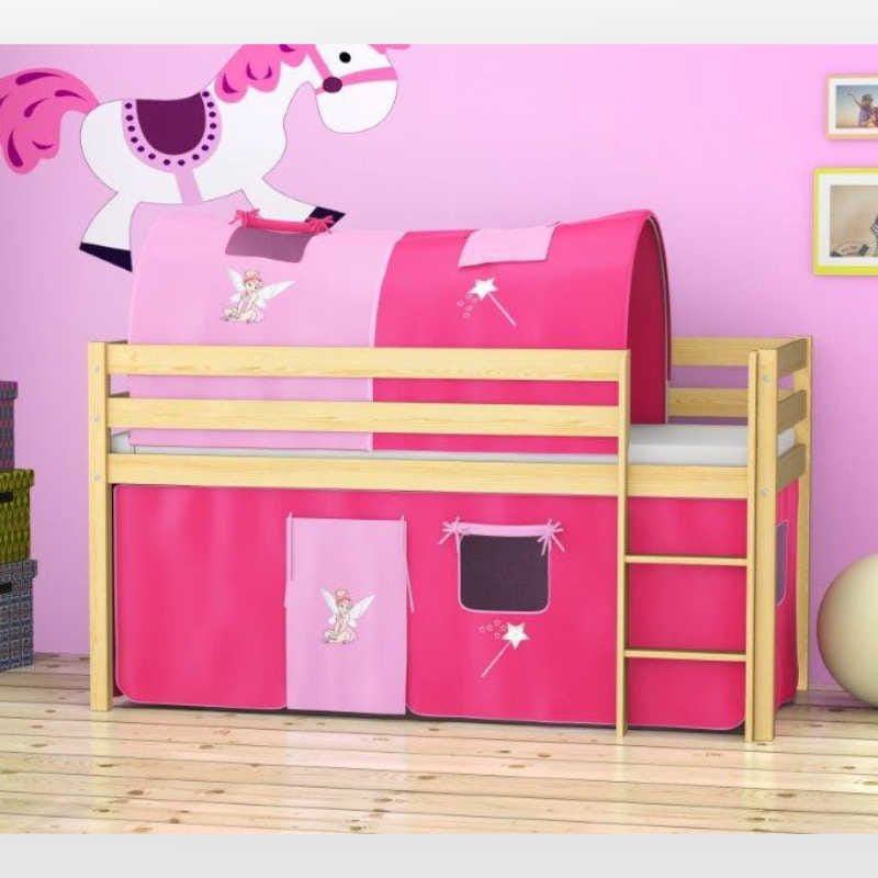 Children's mezzanine bed, pine MARCO