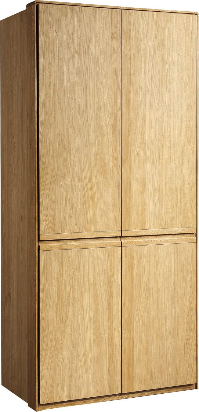 Atlanta two-door oak wardrobe