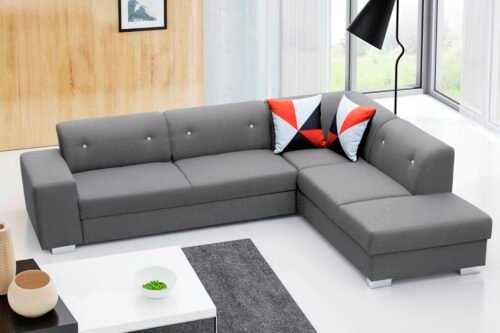 Large fold-out corner sofa