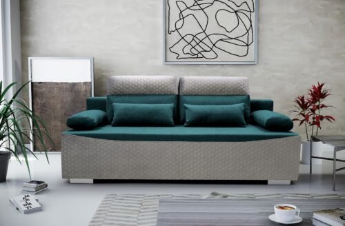 Gracjan sofa bed with cushions