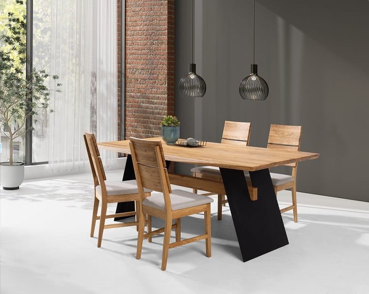 Oak panel table MODENA 240x100