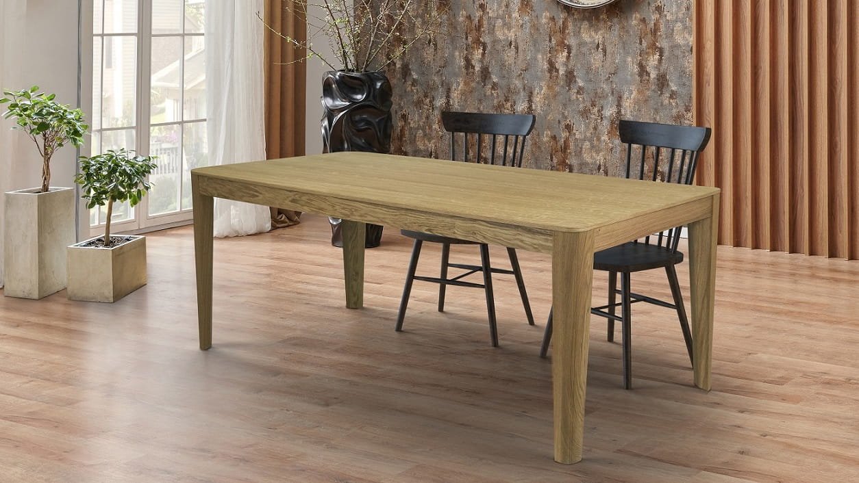 PAOLO oak table 140x80x78