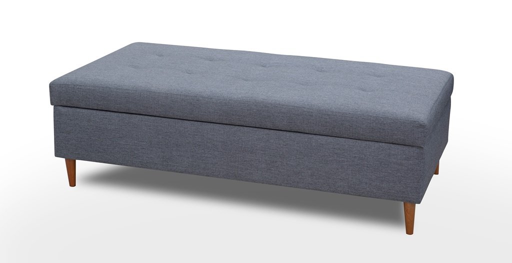 Scandinavian pouf with Areo container