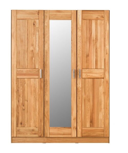 3D oak wardrobe with mirror TONI