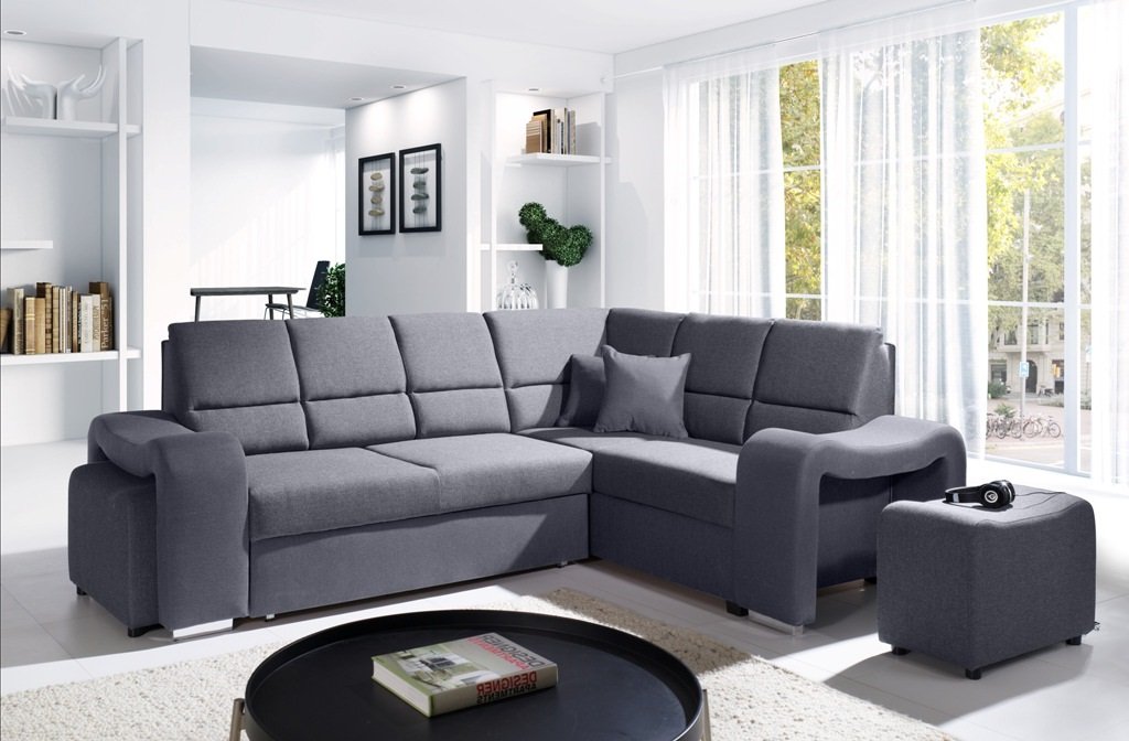 Wakiki fold-out corner sofa + 2 free poufs - Image 6
