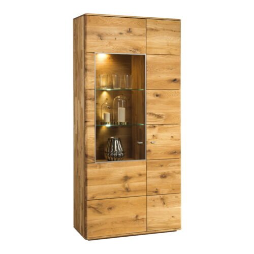 Oak glass display case Denver