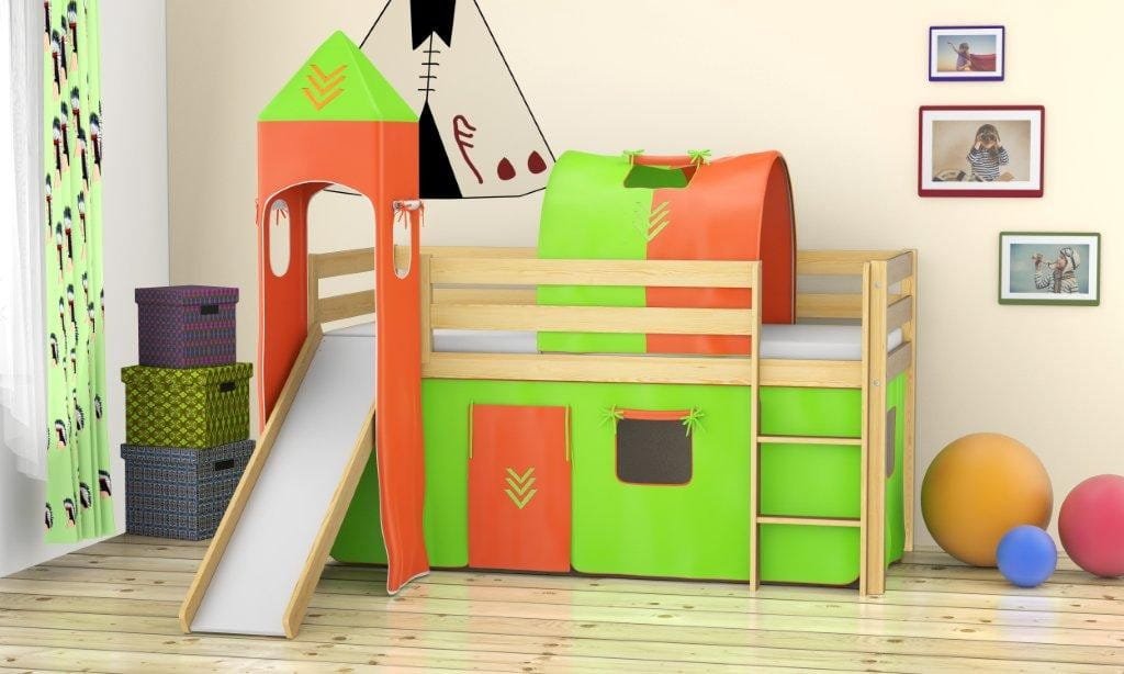 MARCO pine children's bed with slide - Image 7