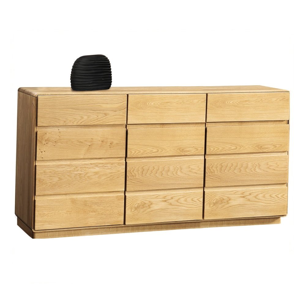Small oak chest of drawers, 3 drawers, 3 doors, Atlanta
