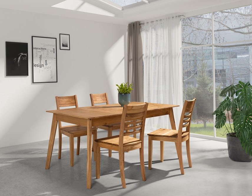 Clifton extendable oak table 180(2x40)x90