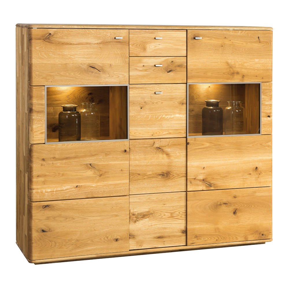 Large oak display case Denver