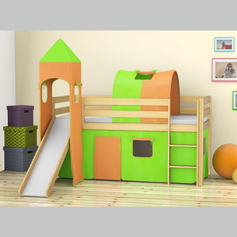 MARCO pine children's bed with slide