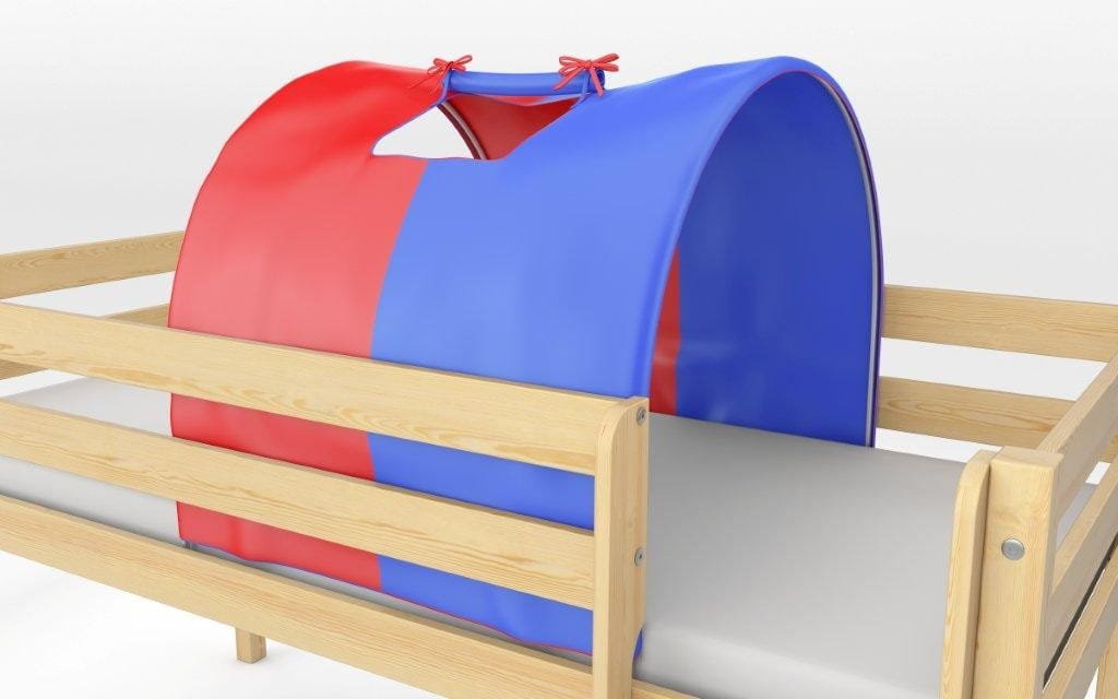 Tunnel for bunk bed blue red small - Image 2