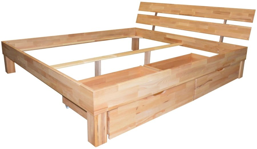 Beech bed 100 JUDITH - Image 3
