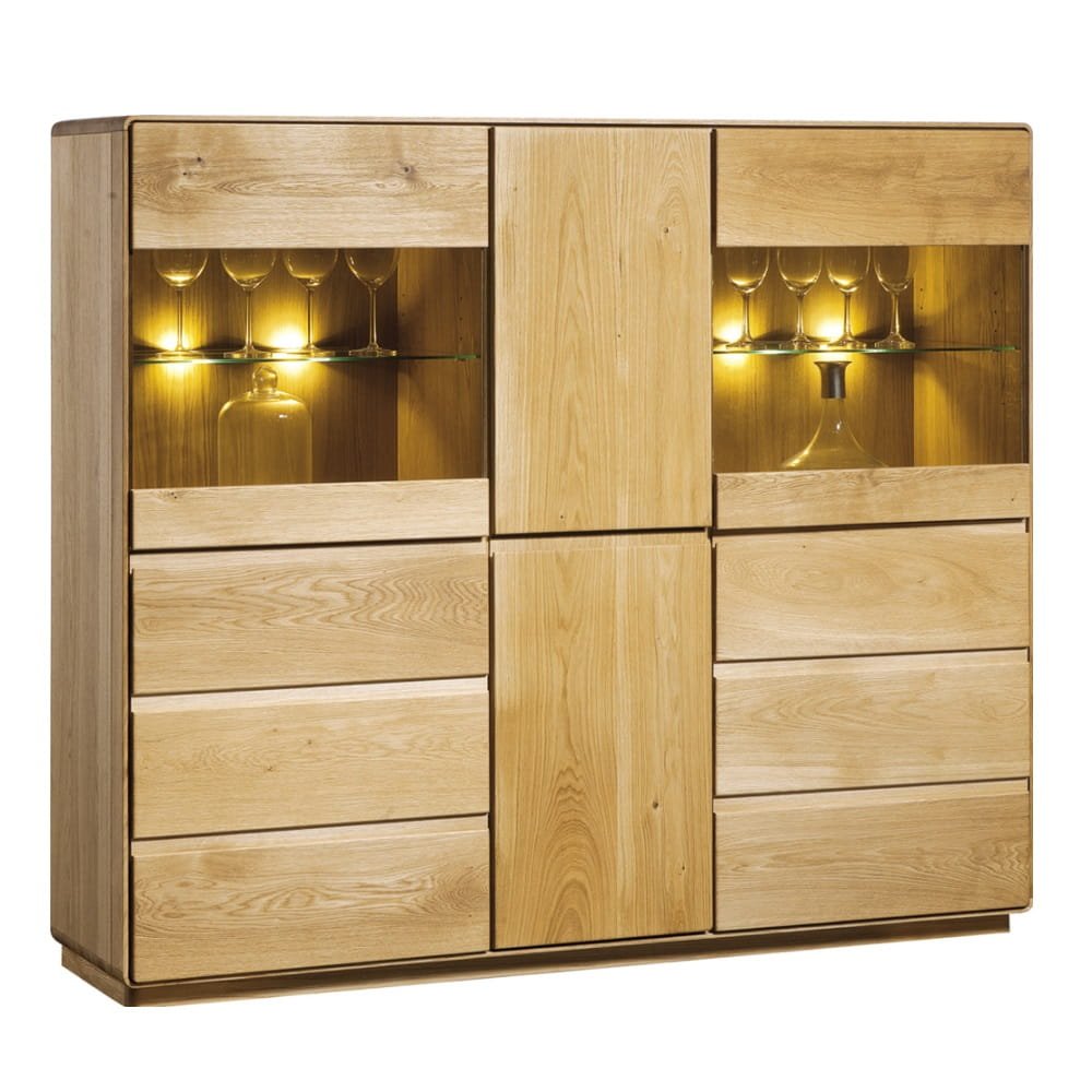 Large oak chest of drawers "Atlanta"