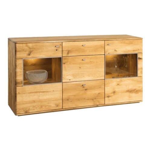 Denver oak chest of drawers