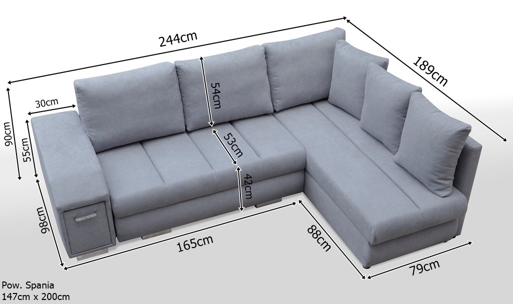 Arni fold-out corner sofa - Image 3